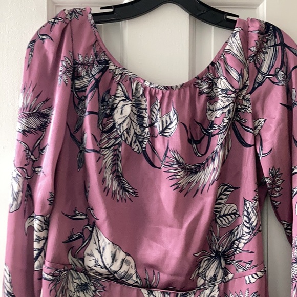 Marchese Notte NWT Orchid Asymmetric Flounce Cocktail Dress size 6 - Picture 8 of 10